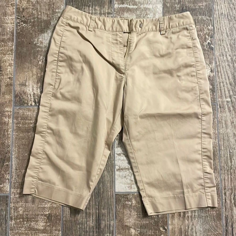 Adidas Stretch Khaki Capri Pants, Size 4